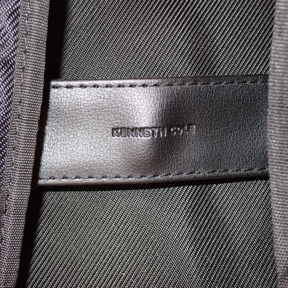 Kenneth Cole Reaction Chelsea Chevron 15" Laptop Backpack Bookbag Black Mint - Picture 8 of 10